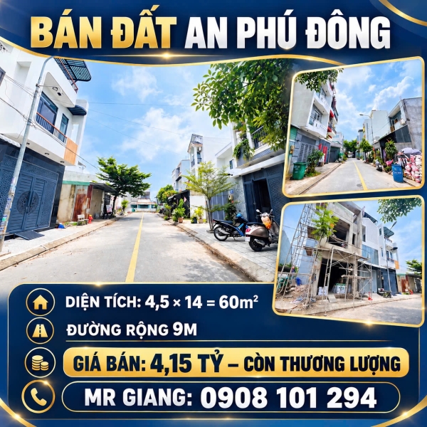 Bán Đất An Phú Đông 25, Gần Đường Võ Thị Thừa