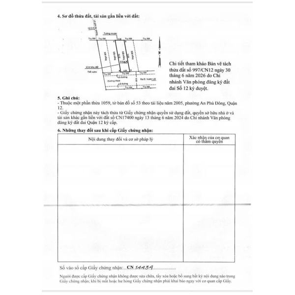 Bán Đất Hẻm 190 Đường Vườn Lài, Phường An Phú Đông, Tp.HCM