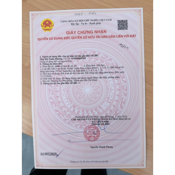 HẠ GIÁ BÁN GẤP – ĐẤT MẶT TIỀN TL15, QUẬN 12