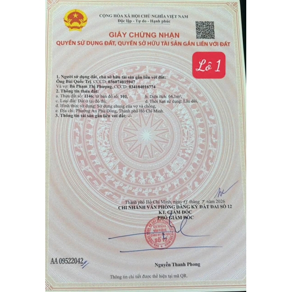 BÁN ĐẤT HẺM 224 VƯỜN LÀI – GIÁ TỐT CHO NHÀ ĐẦU TƯ