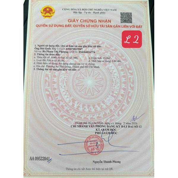 BÁN ĐẤT HẺM 224 VƯỜN LÀI – GIÁ TỐT CHO NHÀ ĐẦU TƯ