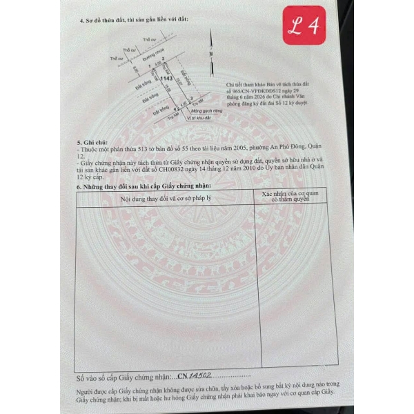 BÁN ĐẤT HẺM 224 VƯỜN LÀI – GIÁ TỐT CHO NHÀ ĐẦU TƯ