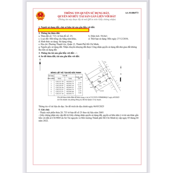 Bán Đất Đường TL 19. Diện Tích 58m2