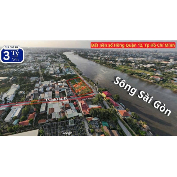 Bán Đất Mặt Tiền Sông Sài Gòn, Phường Thạnh Lộc, Quận 12