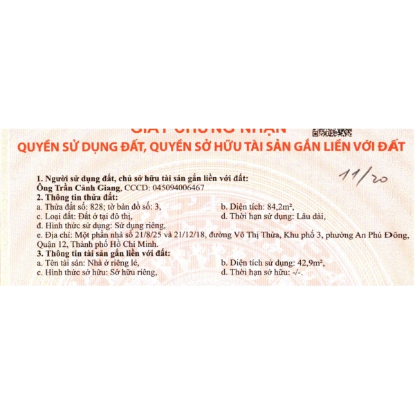 Bán Đất Dự Án Đường An Phú Đông, Quận 12